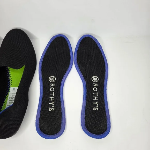 Rothy's The Loafer Black Knit Ballet Flats Women's Size 7 - Picture 9 of 11